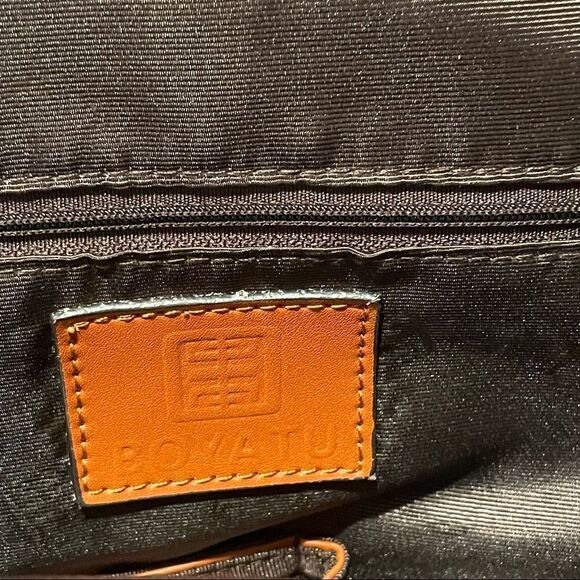 BOYATU bronze color backpack w/ gold accents and multiple pockets main image 6